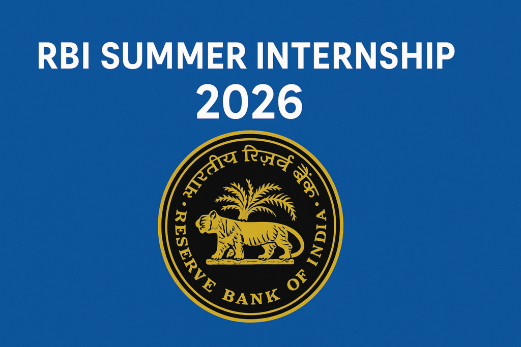 RBI Summer Internship 2026