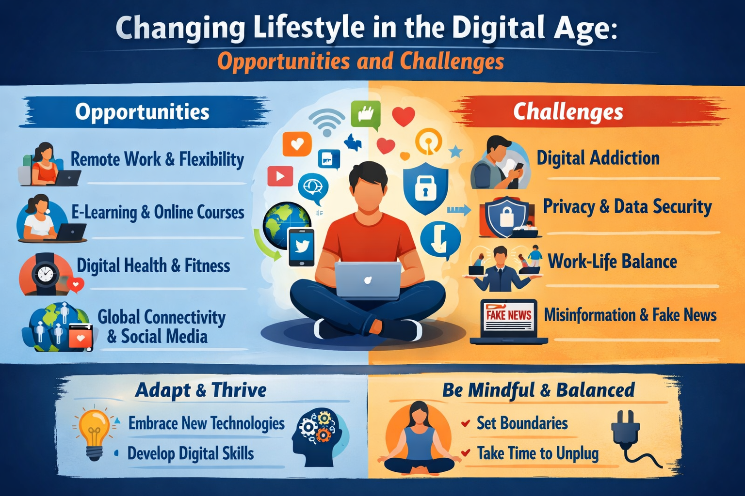 डिजिटल युग में बदलती जीवनशैली: अवसर और चुनौतियाँ