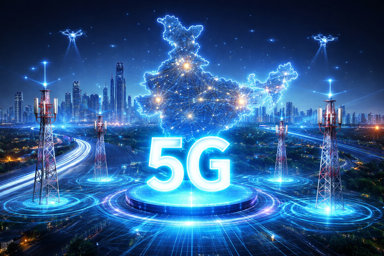 भारत में 5G नेटवर्क तेजी से हो रहा विस्तार