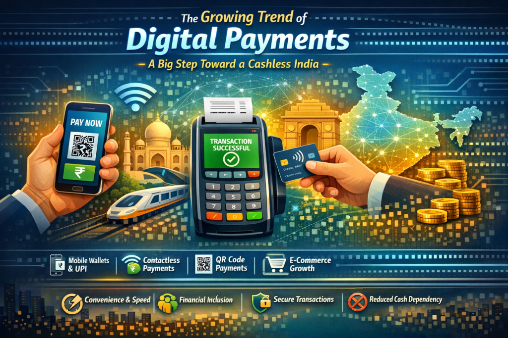 डिजिटल पेमेंट का बढ़ता चलन – कैशलेस इंडिया की ओर बड़ा कदम