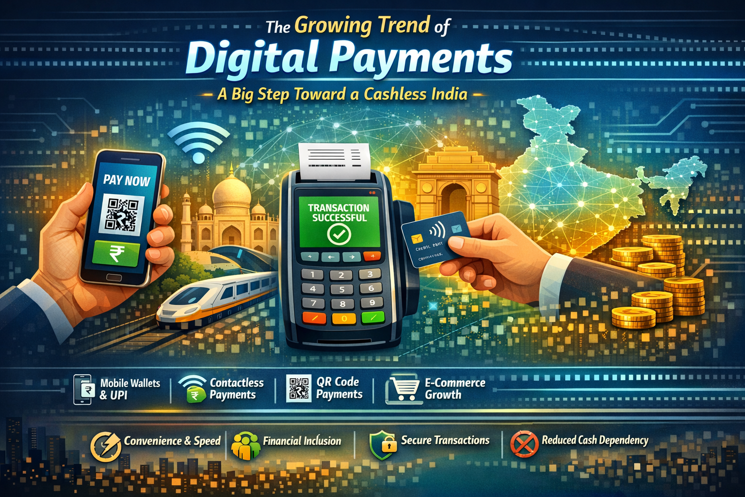 डिजिटल पेमेंट का बढ़ता चलन – कैशलेस इंडिया की ओर बड़ा कदम