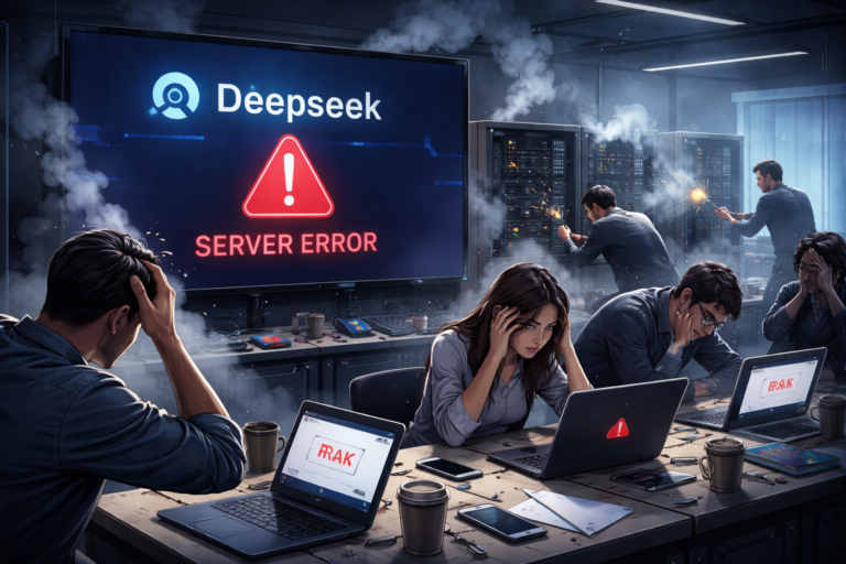 DeepSeek सात घंटे तक ठप: लॉन्च के बाद अब तक का सबसे बड़ा आउटेज